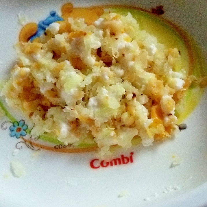 離乳食 キャベツとコーンのカッテージチーズ和え レシピ 作り方 By さとmin 楽天レシピ 離乳食 キャベツとコーンのカッテージチーズ和え レシピ 作り方 By さとmin 楽天レシピ